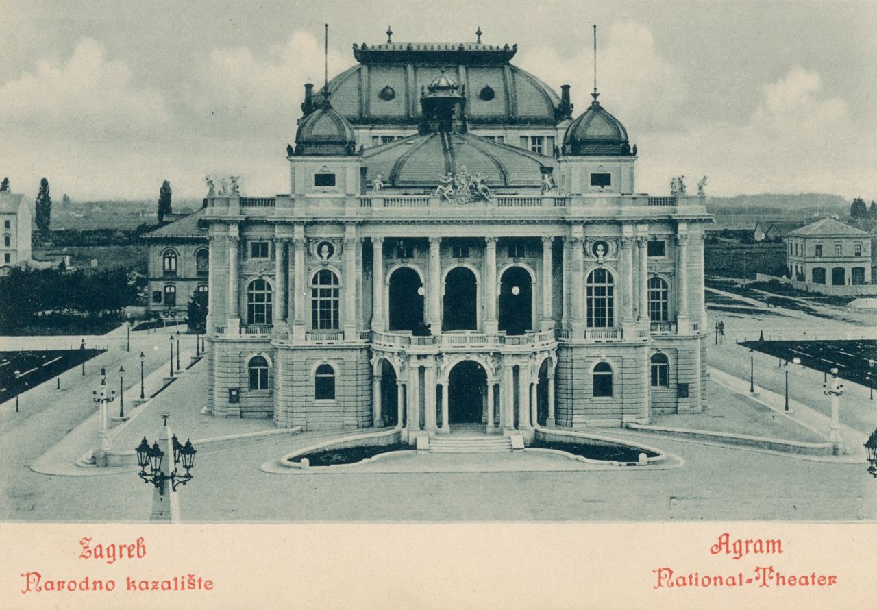 Hrvatsko narodno kazališta (HNK) oko 1898. godine